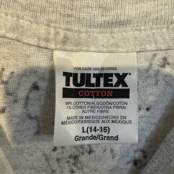 Don't Mess With Texas T-Shirt Large Flag Lone Star State Pride Adult Tee Grey - Picture 3 of 8